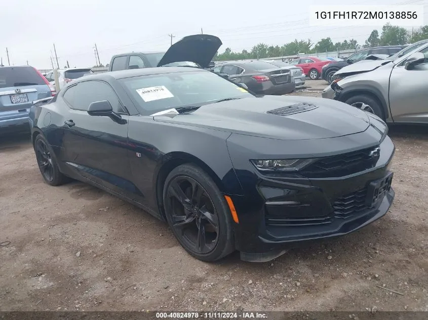 2021 Chevrolet Camaro Rwd 2Ss VIN: 1G1FH1R72M0138856 Lot: 40824978