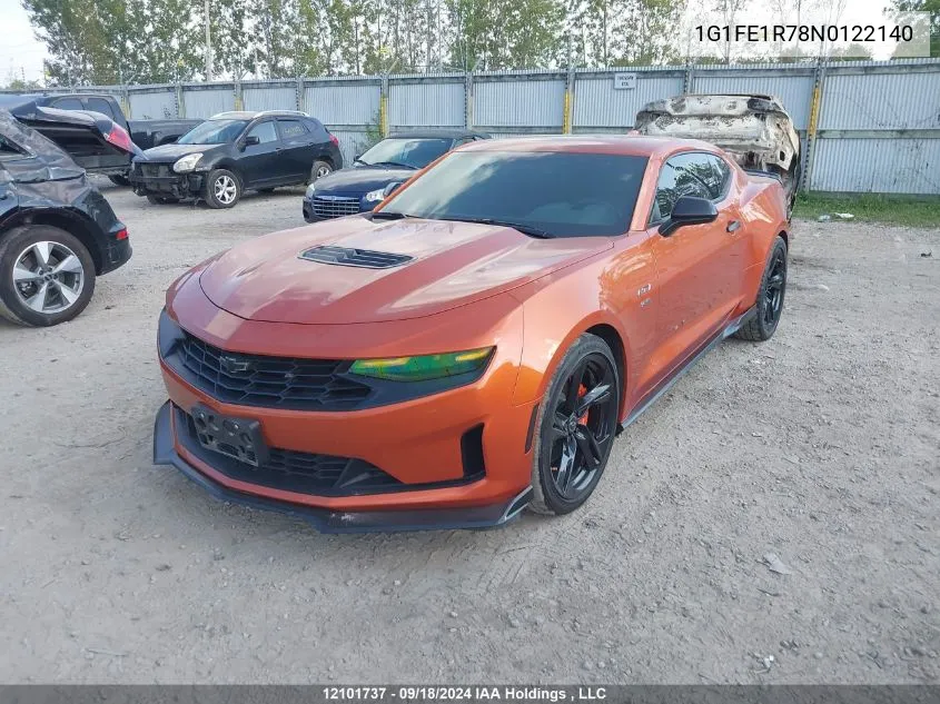 2022 Chevrolet Camaro VIN: 1G1FE1R78N0122140 Lot: 12101737