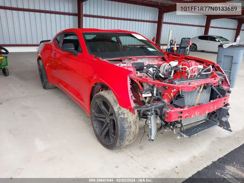 2022 Chevrolet Camaro Rwd 1Ss VIN: 1G1FF1R77N0133689 Lot: 38641044