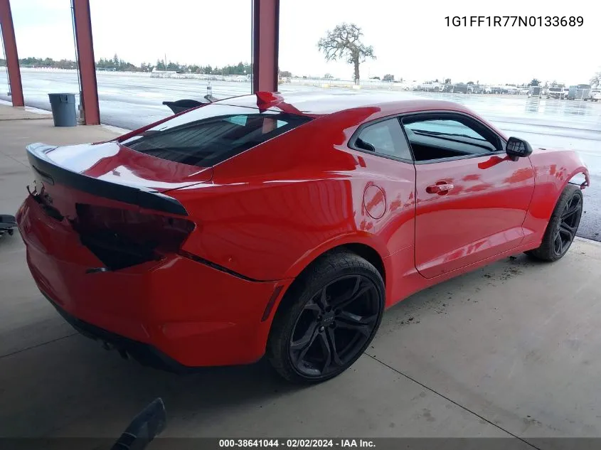 2022 Chevrolet Camaro Rwd 1Ss VIN: 1G1FF1R77N0133689 Lot: 38641044