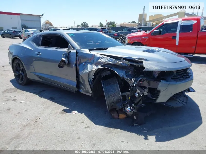 2022 Chevrolet Camaro Rwd Lt1 VIN: 1G1FE1R79N0110613 Lot: 39800866