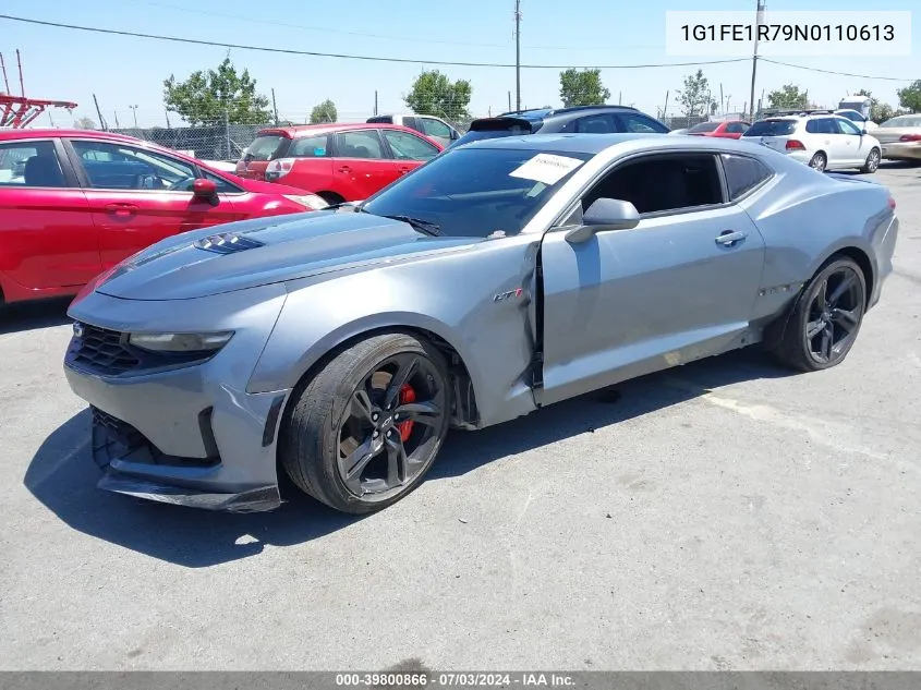 2022 Chevrolet Camaro Rwd Lt1 VIN: 1G1FE1R79N0110613 Lot: 39800866