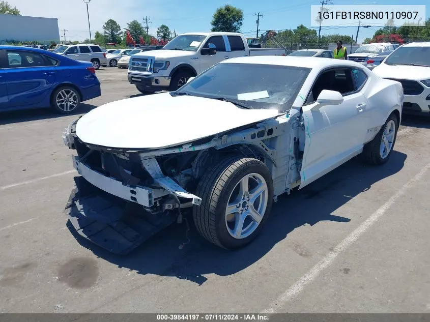 2022 Chevrolet Camaro Rwd 1Lt VIN: 1G1FB1RS8N0110907 Lot: 39844197