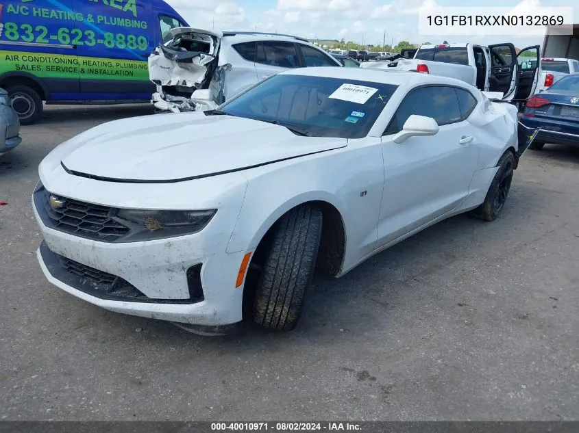 1G1FB1RXXN0132869 2022 Chevrolet Camaro Rwd 1Lt