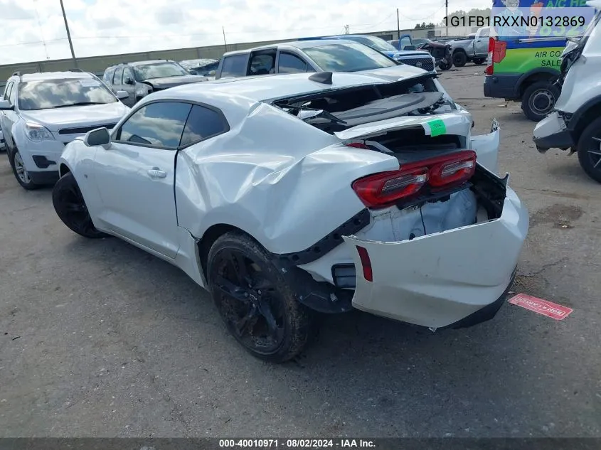 2022 Chevrolet Camaro Rwd 1Lt VIN: 1G1FB1RXXN0132869 Lot: 40010971