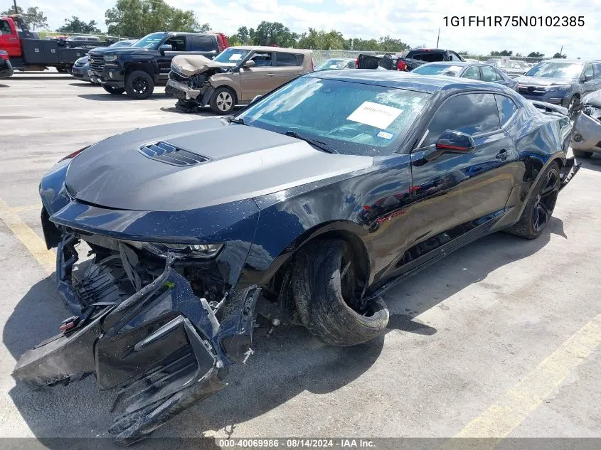 2022 Chevrolet Camaro Rwd 2Ss VIN: 1G1FH1R75N0102385 Lot: 40069986