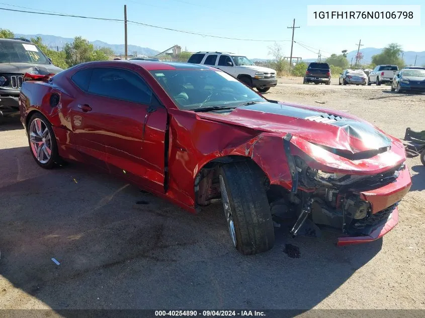 2022 Chevrolet Camaro Ss VIN: 1G1FH1R76N0106798 Lot: 40254890