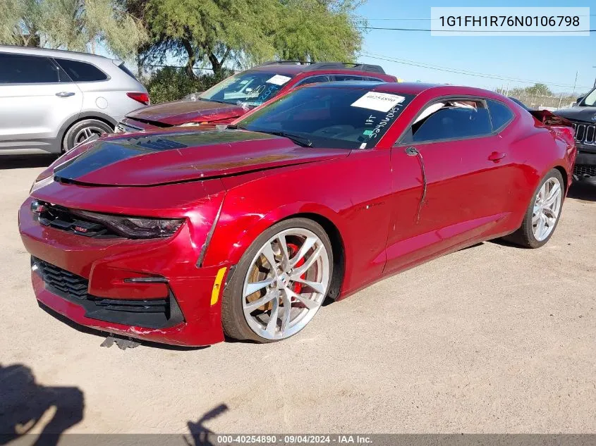 2022 Chevrolet Camaro Ss VIN: 1G1FH1R76N0106798 Lot: 40254890