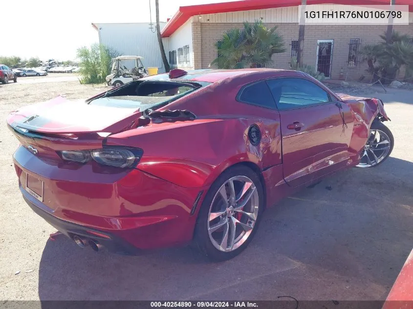 2022 Chevrolet Camaro Ss VIN: 1G1FH1R76N0106798 Lot: 40254890