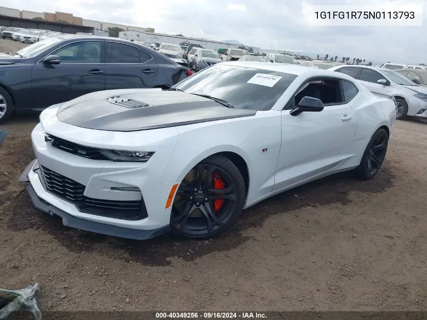 2022 Chevrolet Camaro Rwd 2Ss VIN: 1G1FG1R75N0113793 Lot: 40349256