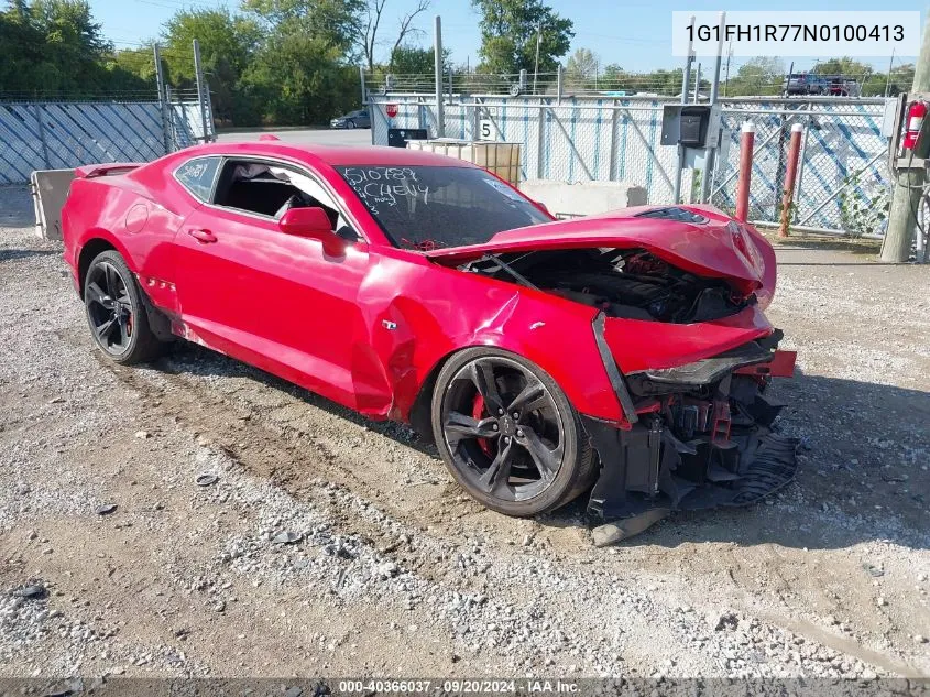 2022 Chevrolet Camaro Rwd 2Ss VIN: 1G1FH1R77N0100413 Lot: 40366037