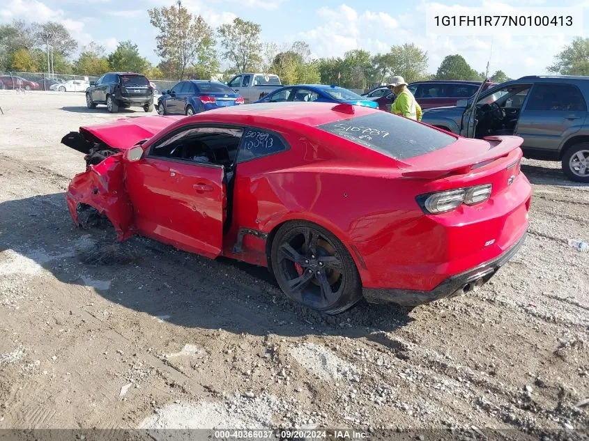 2022 Chevrolet Camaro Rwd 2Ss VIN: 1G1FH1R77N0100413 Lot: 40366037