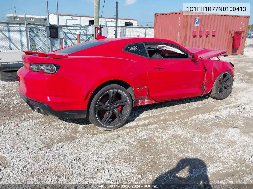 2022 Chevrolet Camaro Rwd 2Ss VIN: 1G1FH1R77N0100413 Lot: 40366037