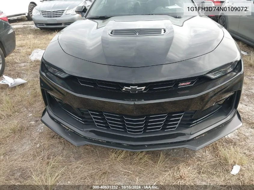 2022 Chevrolet Camaro Rwd 2Ss VIN: 1G1FH3D74N0109072 Lot: 40531232