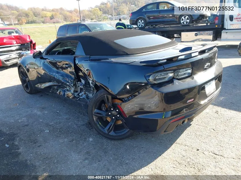 2022 Chevrolet Camaro Rwd 1Ss VIN: 1G1FF3D77N0125532 Lot: 40821767