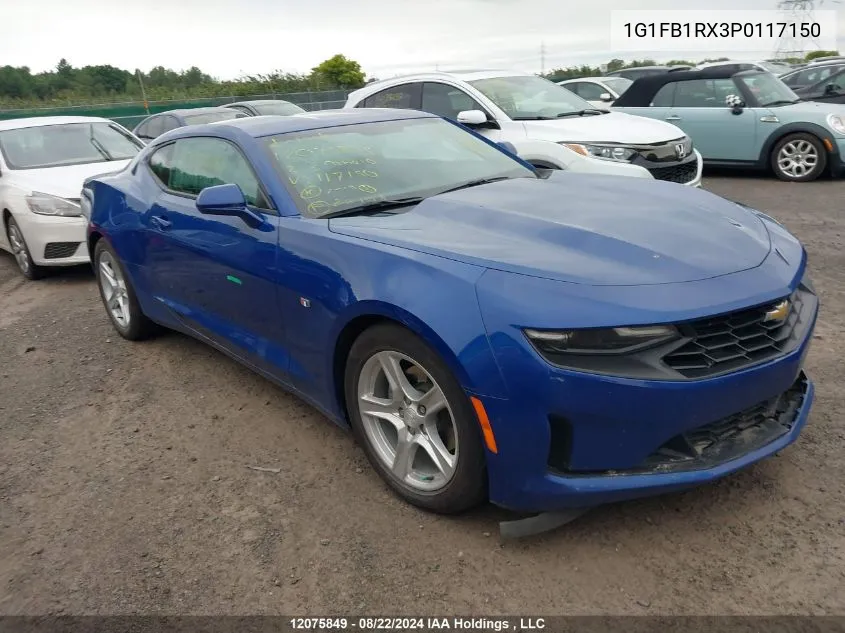 2023 Chevrolet Camaro VIN: 1G1FB1RX3P0117150 Lot: 12075849