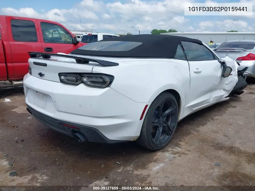 2023 Chevrolet Camaro Rwd 3Lt VIN: 1G1FD3DS2P0159441 Lot: 39327859