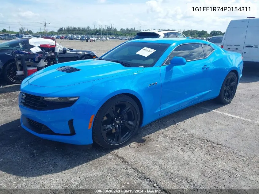 2023 Chevrolet Camaro Rwd Lt1 VIN: 1G1FF1R74P0154311 Lot: 39696249