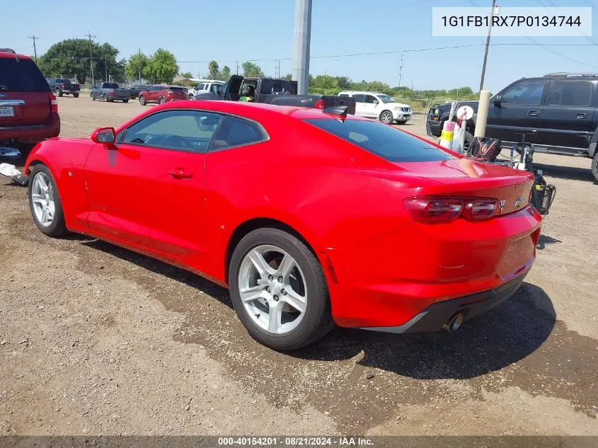 2023 Chevrolet Camaro Rwd 1Lt VIN: 1G1FB1RX7P0134744 Lot: 40154201