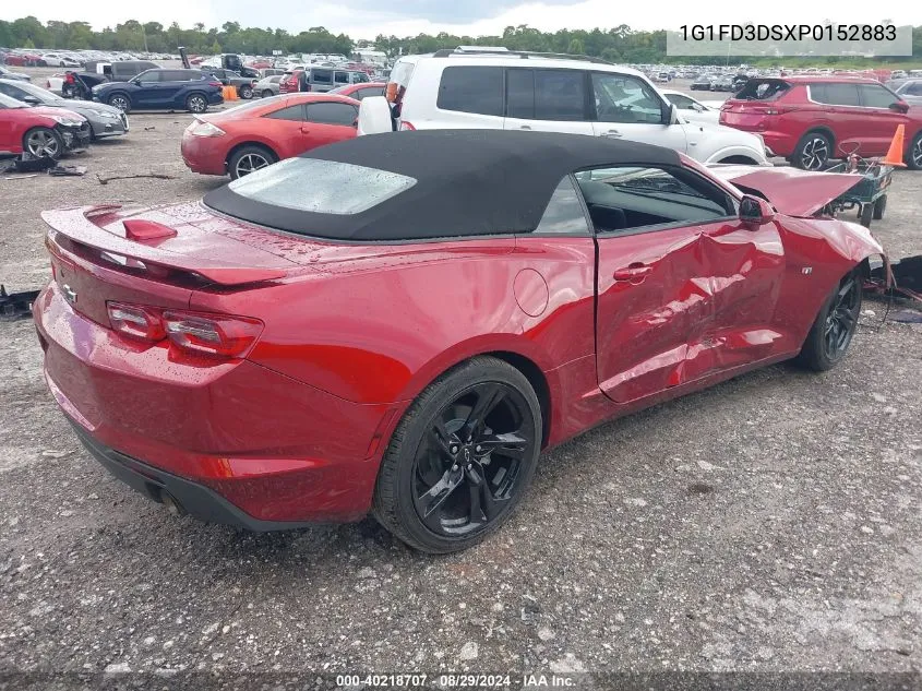 2023 Chevrolet Camaro Rwd 2Lt VIN: 1G1FD3DSXP0152883 Lot: 40218707