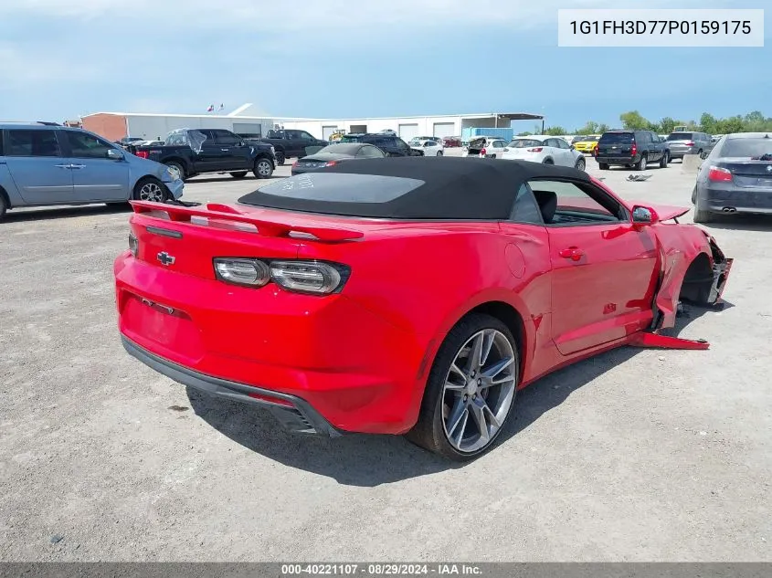 2023 Chevrolet Camaro Rwd 2Ss VIN: 1G1FH3D77P0159175 Lot: 40221107