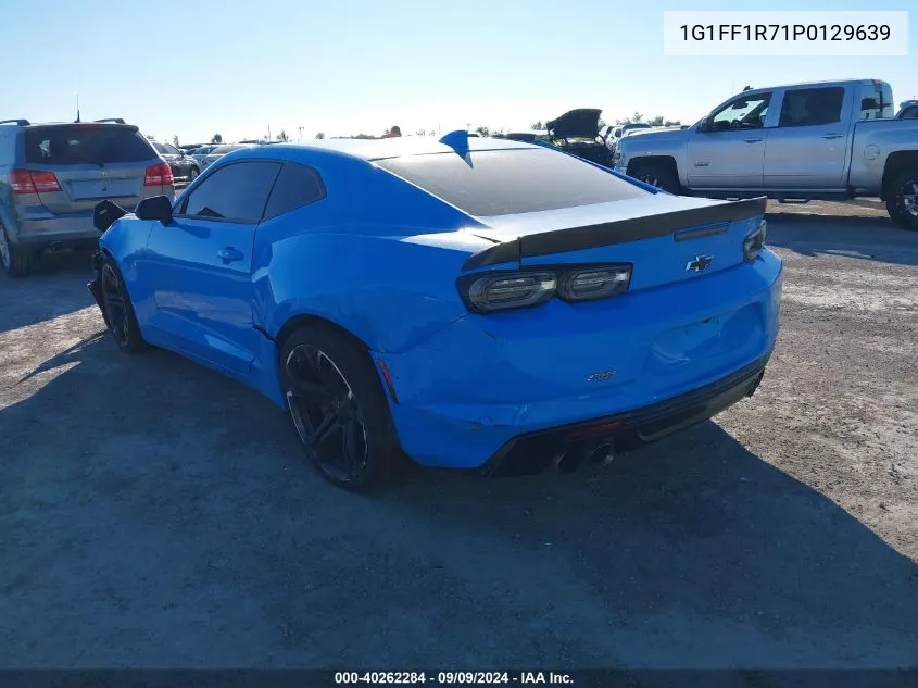 2023 Chevrolet Camaro Rwd 1Ss VIN: 1G1FF1R71P0129639 Lot: 40262284