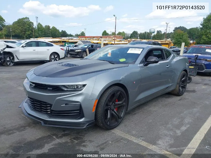 2023 Chevrolet Camaro Rwd 1Ss VIN: 1G1FF1R72P0143520 Lot: 40299250