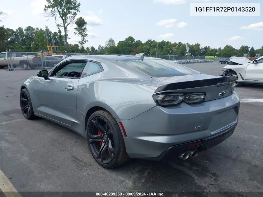 2023 Chevrolet Camaro Rwd 1Ss VIN: 1G1FF1R72P0143520 Lot: 40299250