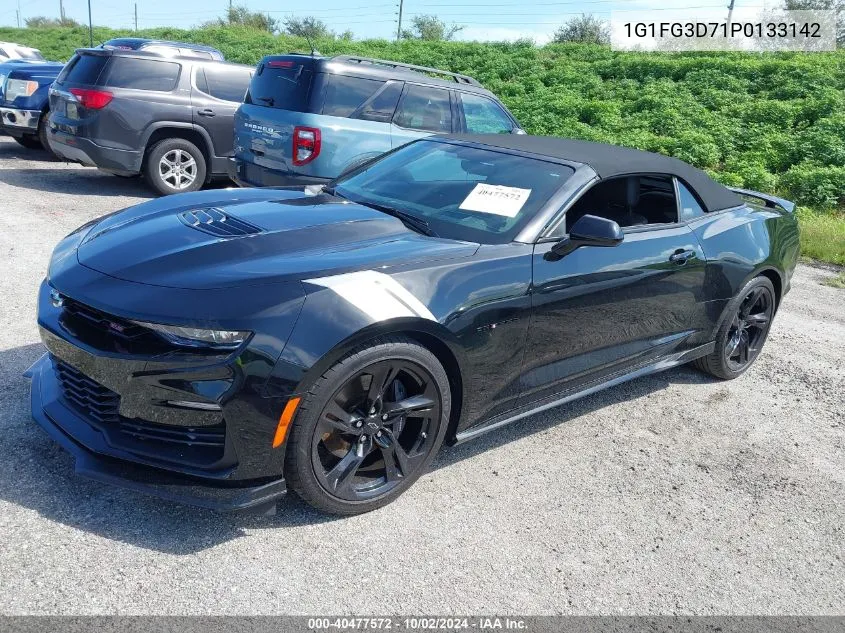 2023 Chevrolet Camaro Rwd 2Ss VIN: 1G1FG3D71P0133142 Lot: 40477572