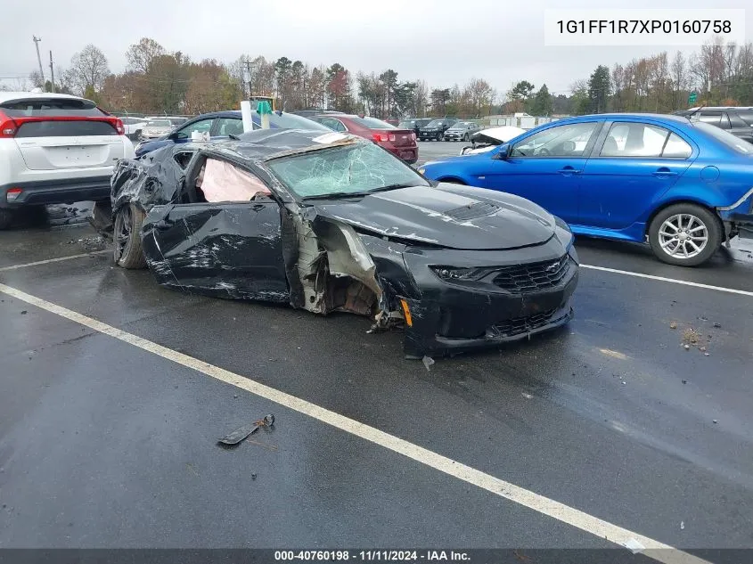 2023 Chevrolet Camaro Rwd Lt1 VIN: 1G1FF1R7XP0160758 Lot: 40760198