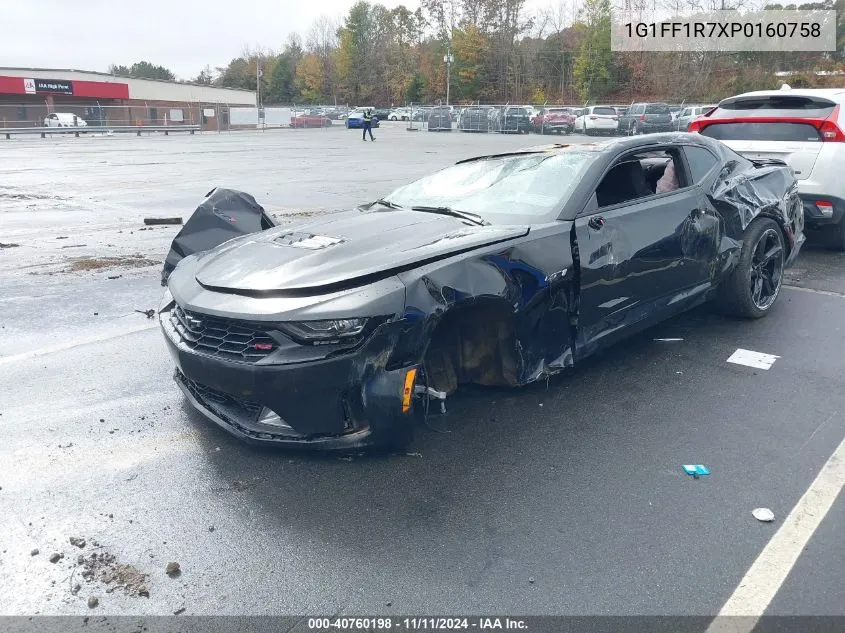 2023 Chevrolet Camaro Rwd Lt1 VIN: 1G1FF1R7XP0160758 Lot: 40760198