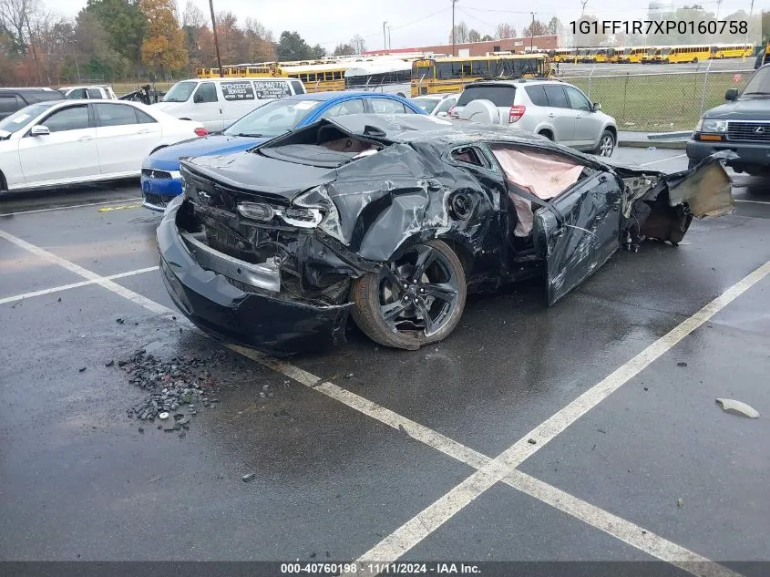 2023 Chevrolet Camaro Rwd Lt1 VIN: 1G1FF1R7XP0160758 Lot: 40760198