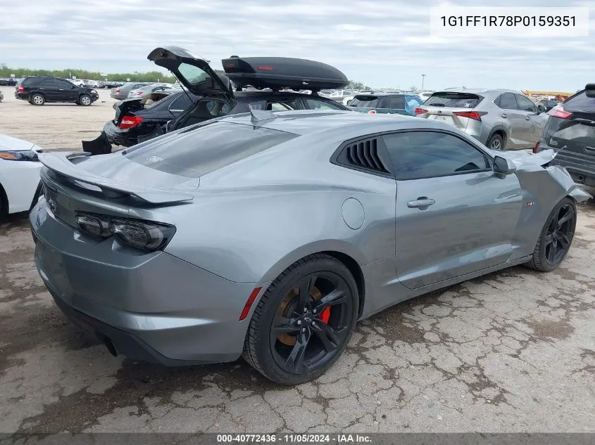 2023 Chevrolet Camaro Rwd 1Ss VIN: 1G1FF1R78P0159351 Lot: 40772436