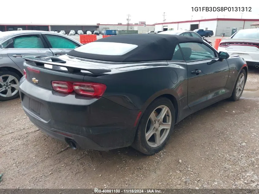 2023 Chevrolet Camaro Ls/Lt VIN: 1G1FB3DS8P0131312 Lot: 40881100