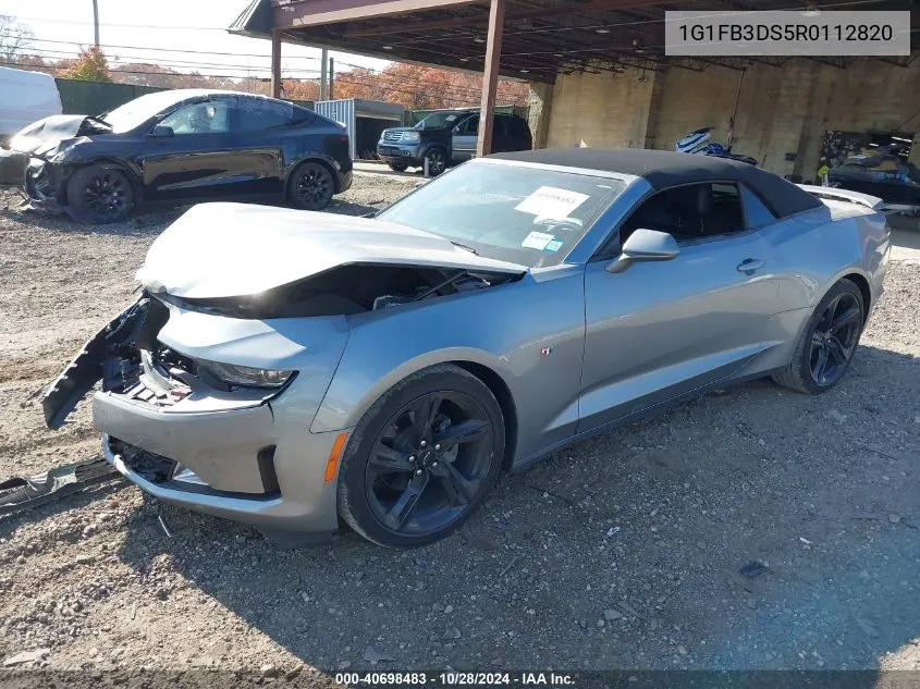 2024 Chevrolet Camaro Rwd 1Lt VIN: 1G1FB3DS5R0112820 Lot: 40698483