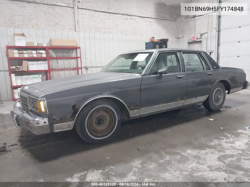 1985 Chevrolet Caprice Classic VIN: 1G1BN69H5FY174848 Lot: 40328329