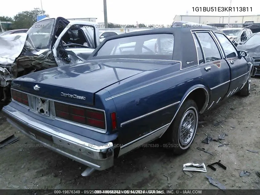 1G1BU51E3KR113811 1989 Chevrolet Caprice Classic Brougham