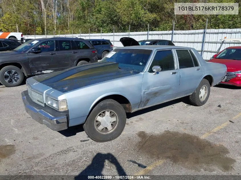 1989 Chevrolet Caprice VIN: 1G1BL5176KR178379 Lot: 40522899