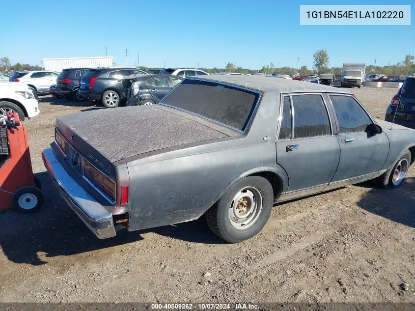 1990 Chevrolet Caprice Classic VIN: 1G1BN54E1LA102220 Lot: 40509262