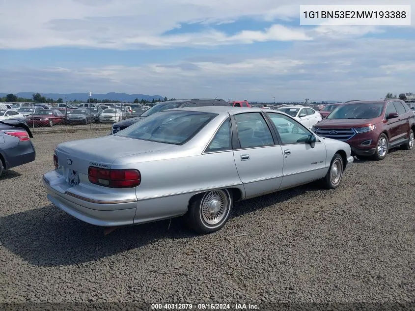 1991 Chevrolet Caprice Classic Ltz VIN: 1G1BN53E2MW193388 Lot: 40312879