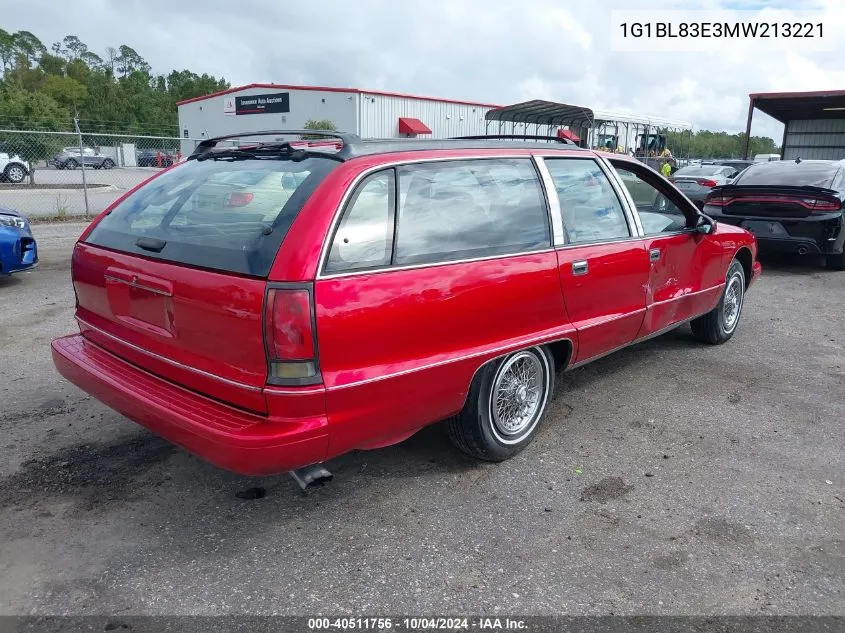 1991 Chevrolet Caprice VIN: 1G1BL83E3MW213221 Lot: 40511756