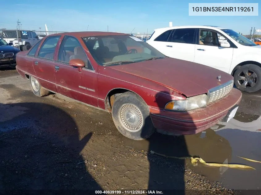 1992 Chevrolet Caprice Classic Ltz VIN: 1G1BN53E4NR119261 Lot: 40839199