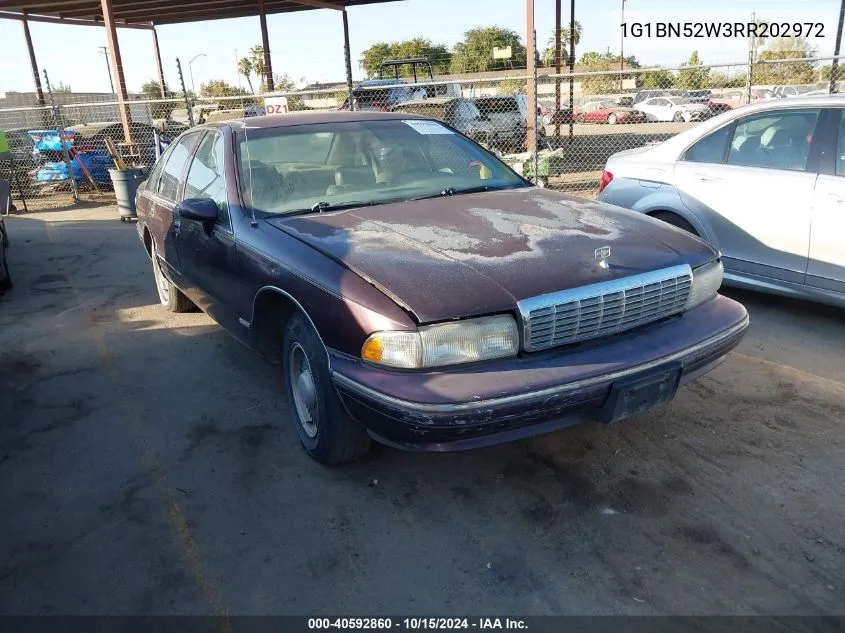 1994 Chevrolet Caprice Classic Ls VIN: 1G1BN52W3RR202972 Lot: 40592860