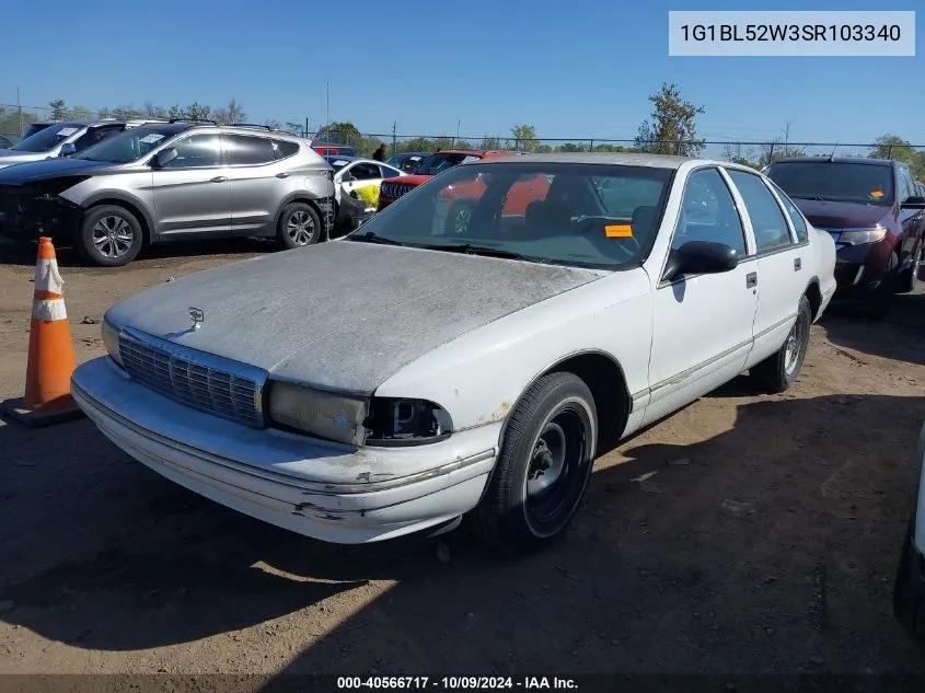 1995 Chevrolet Caprice Classic VIN: 1G1BL52W3SR103340 Lot: 40566717