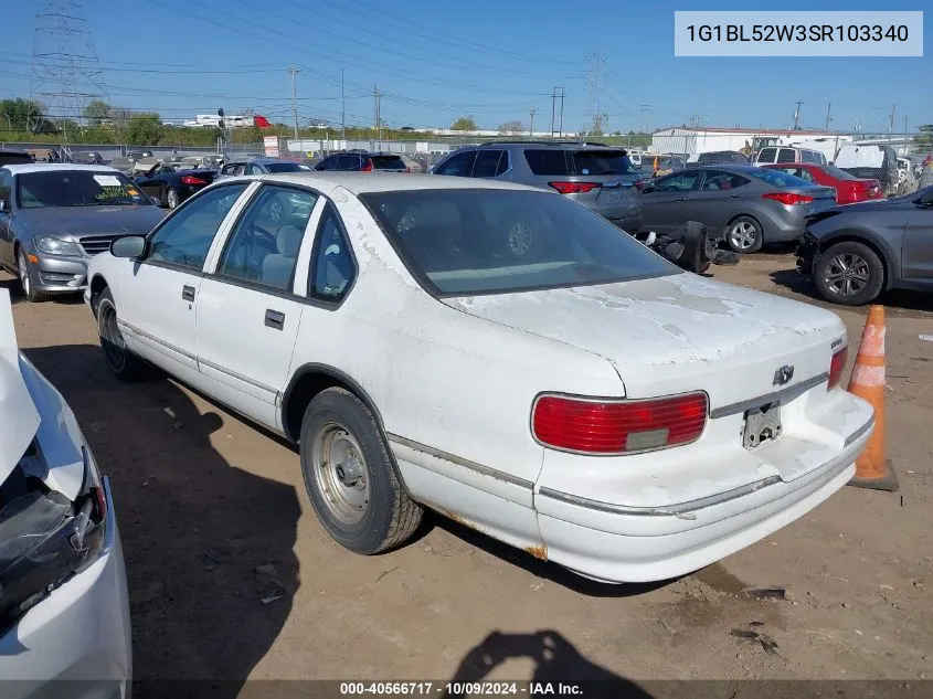 1995 Chevrolet Caprice Classic VIN: 1G1BL52W3SR103340 Lot: 40566717