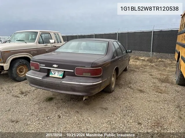 1996 Chevrolet Caprice Classic VIN: 1G1BL52W8TR120538 Lot: 20178058