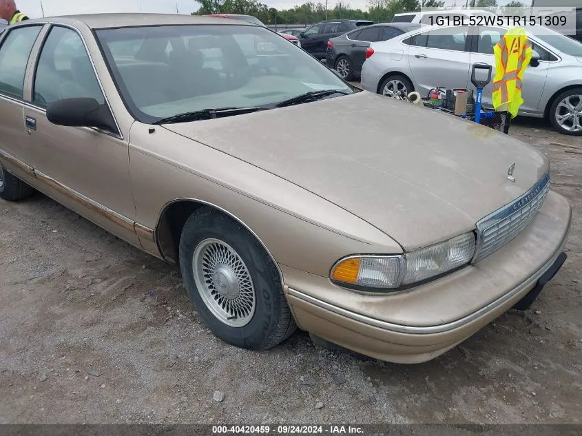 1996 Chevrolet Caprice Classic VIN: 1G1BL52W5TR151309 Lot: 40420459