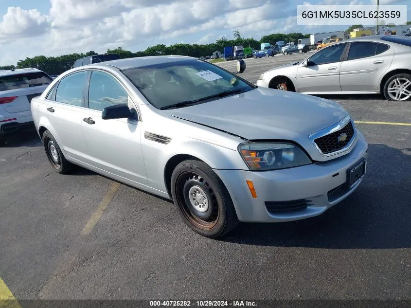 2012 Chevrolet Caprice Police VIN: 6G1MK5U35CL623559 Lot: 40725282