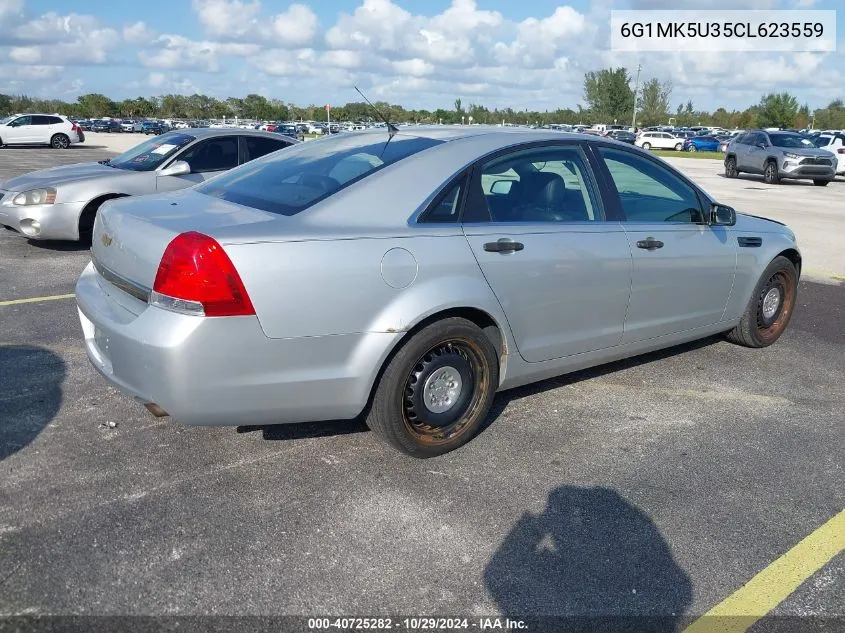 2012 Chevrolet Caprice Police VIN: 6G1MK5U35CL623559 Lot: 40725282