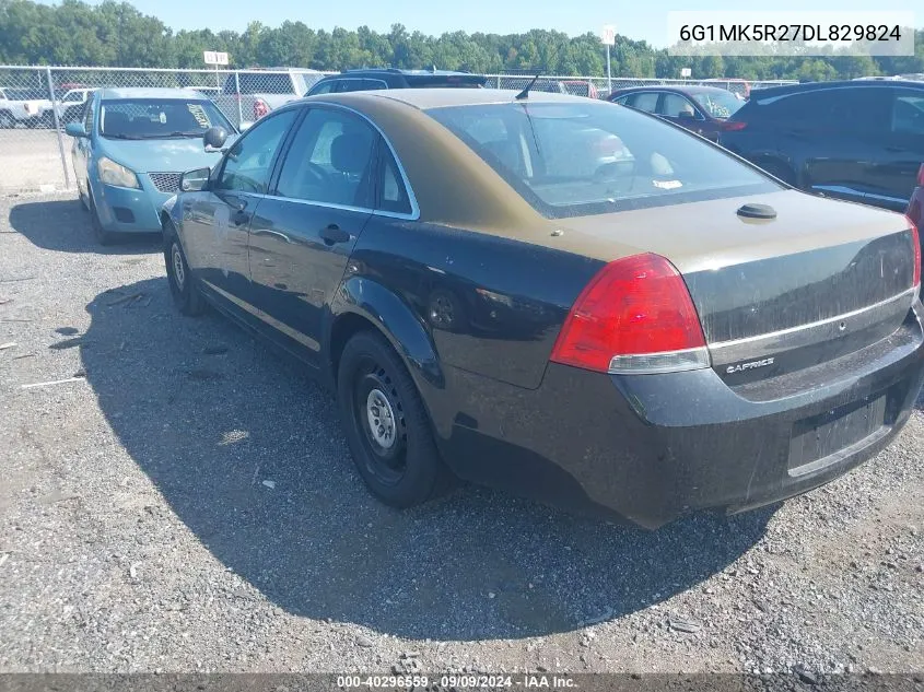 2013 Chevrolet Caprice Police VIN: 6G1MK5R27DL829824 Lot: 40296559